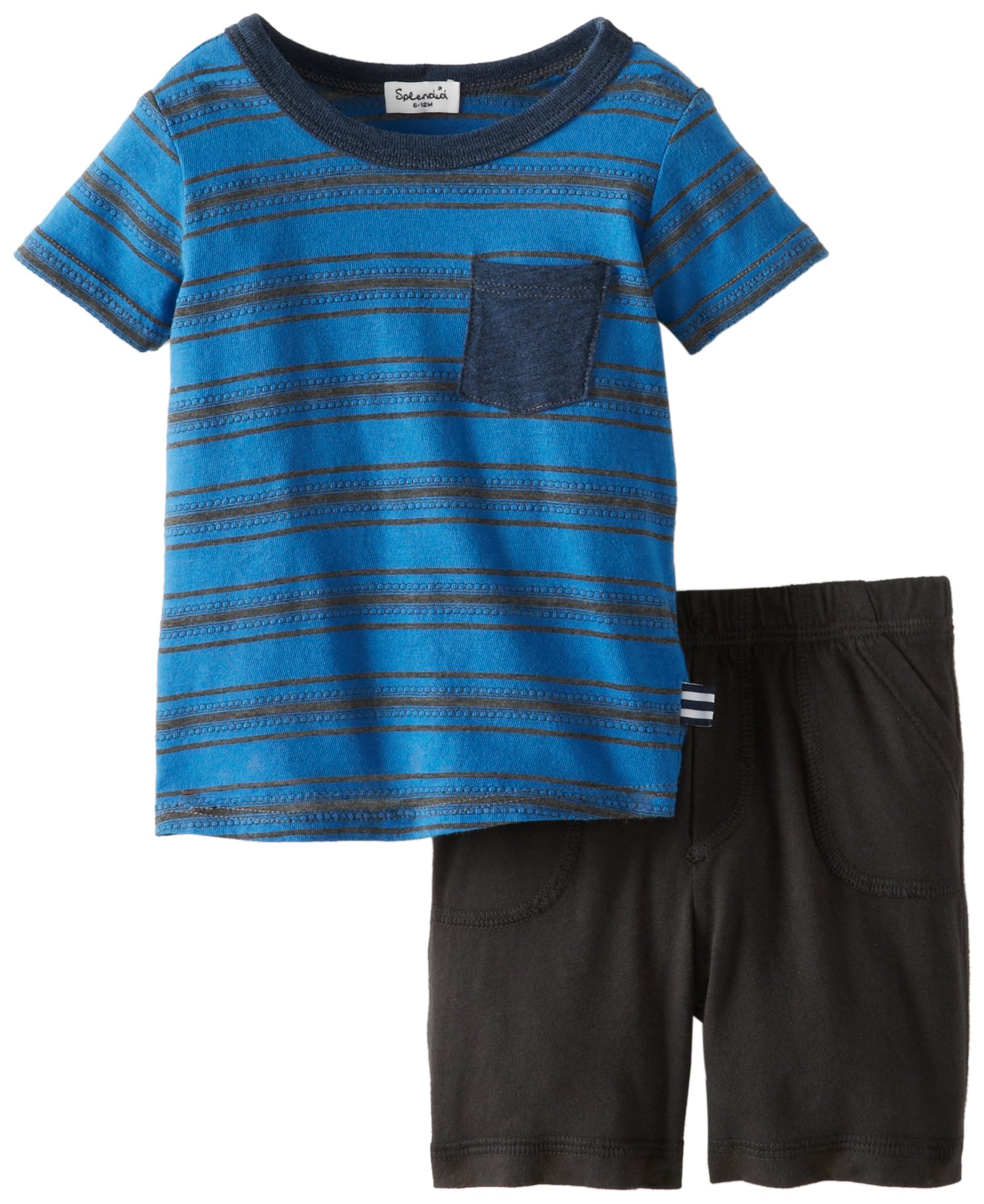 Splendid Littles Baby-Boys Newborn Jasper Short Sleeve Crew Short Set