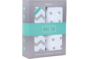Ely's & Co. Waterproof Crib Sheet for Girls