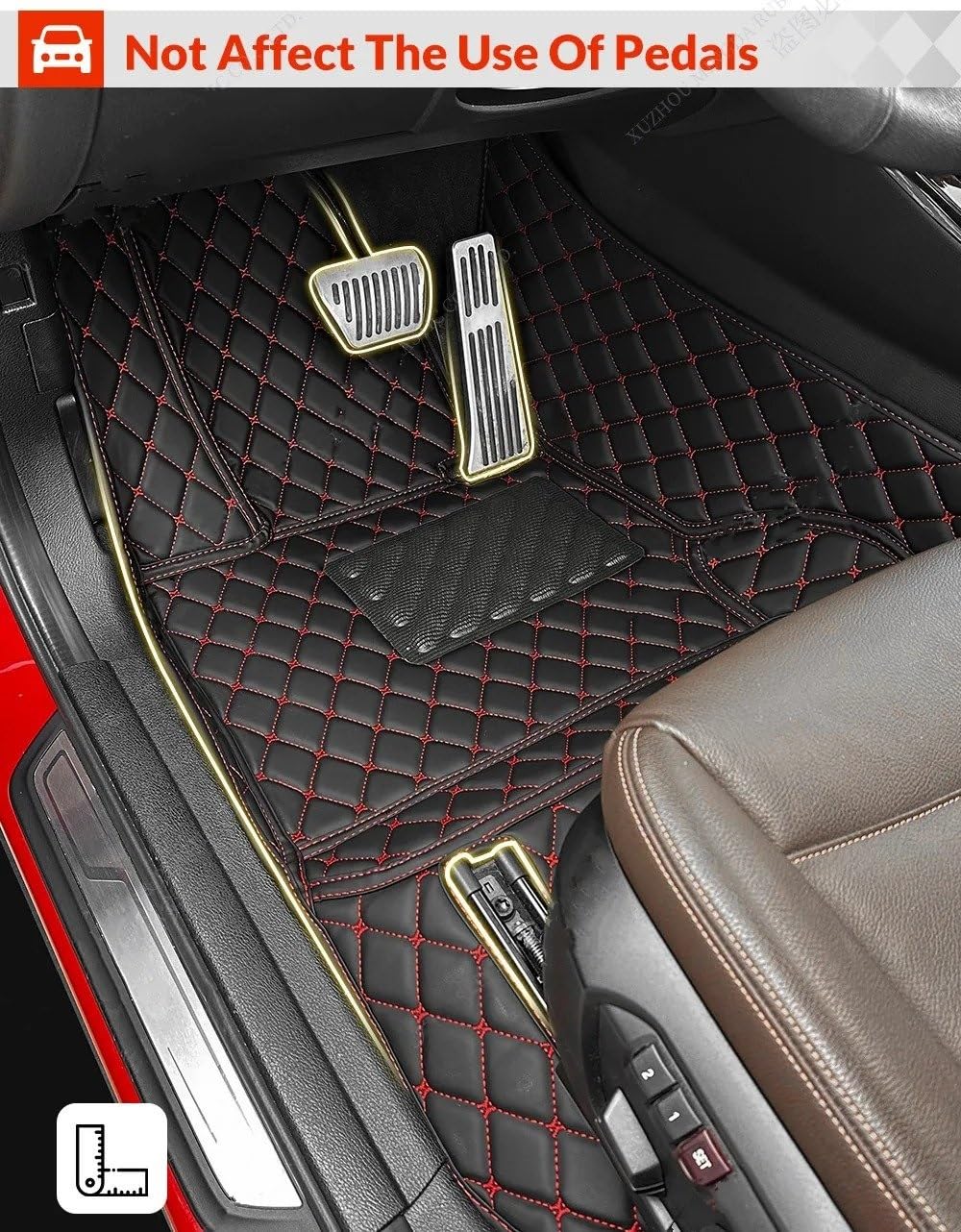 JUZELY Car Trunk Mats For Smart #1 SUV 2023+, Leather Car Boot Liner - View #4