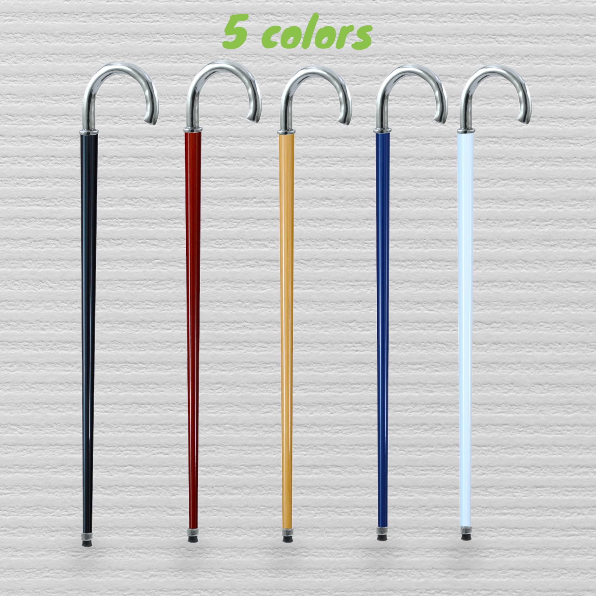 Bastón de paseo 97 madera para hombre y mujer elegante para ceremonia hecha a mano en Italia original CAVAGNINI color negro