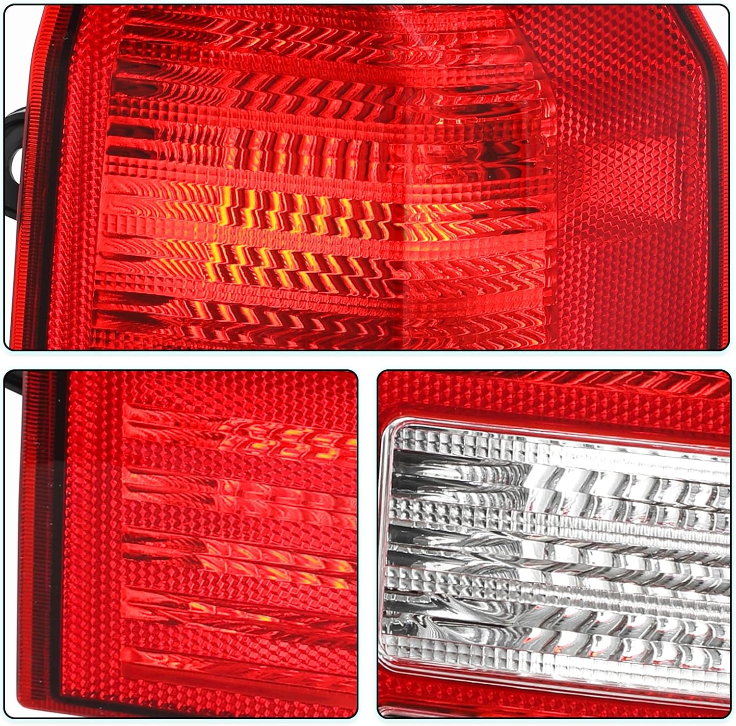 TUSDAR For 2008-2017 Jeep Patriot LED Brake Taillight RED Rear Rear Outer Brake Taillight Taillamp Replacement Passenger Side Only