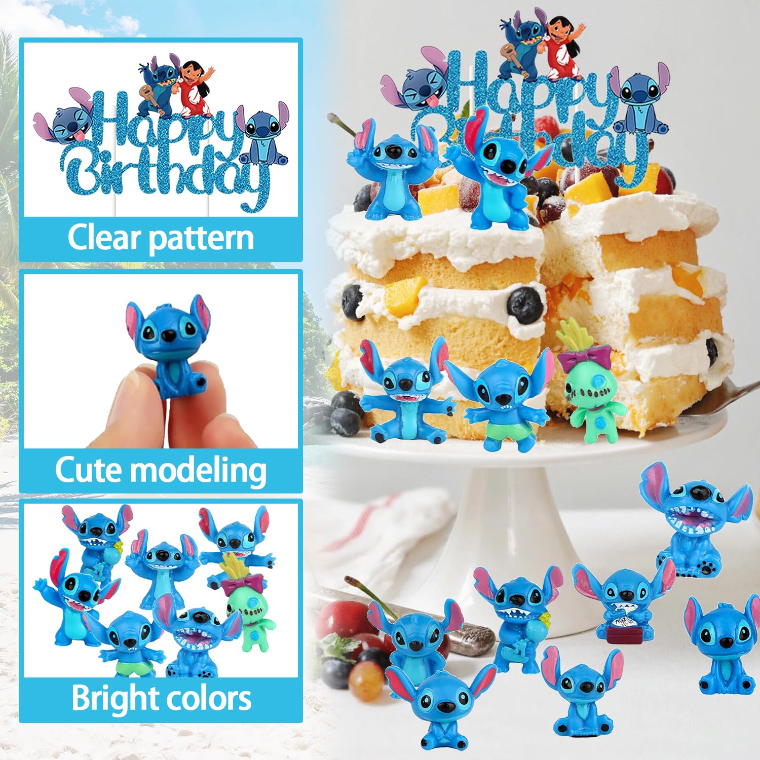 Set Stoviglie Lilo E Stitch Per Feste - 20 Piatti, 20 Bicchieri, 20 Tovaglioli E Tovaglia, Tema Bambina - Foto 6