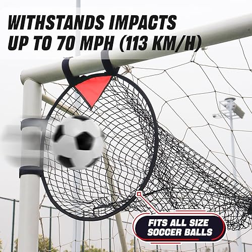 Miniatura 7 de BOHEN Juego de 2 unidades de objetivos de fútbol  Pop-up portátiles Top Bins Target  Fútbol de precisión de disparo para diversión sin fin y