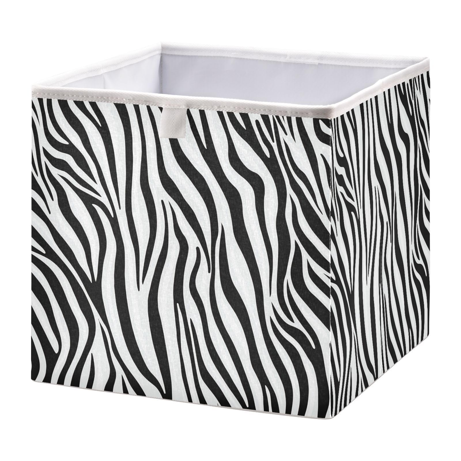 Amazon.com - FLildon Cube Storage Bin Black & White Zebra Print