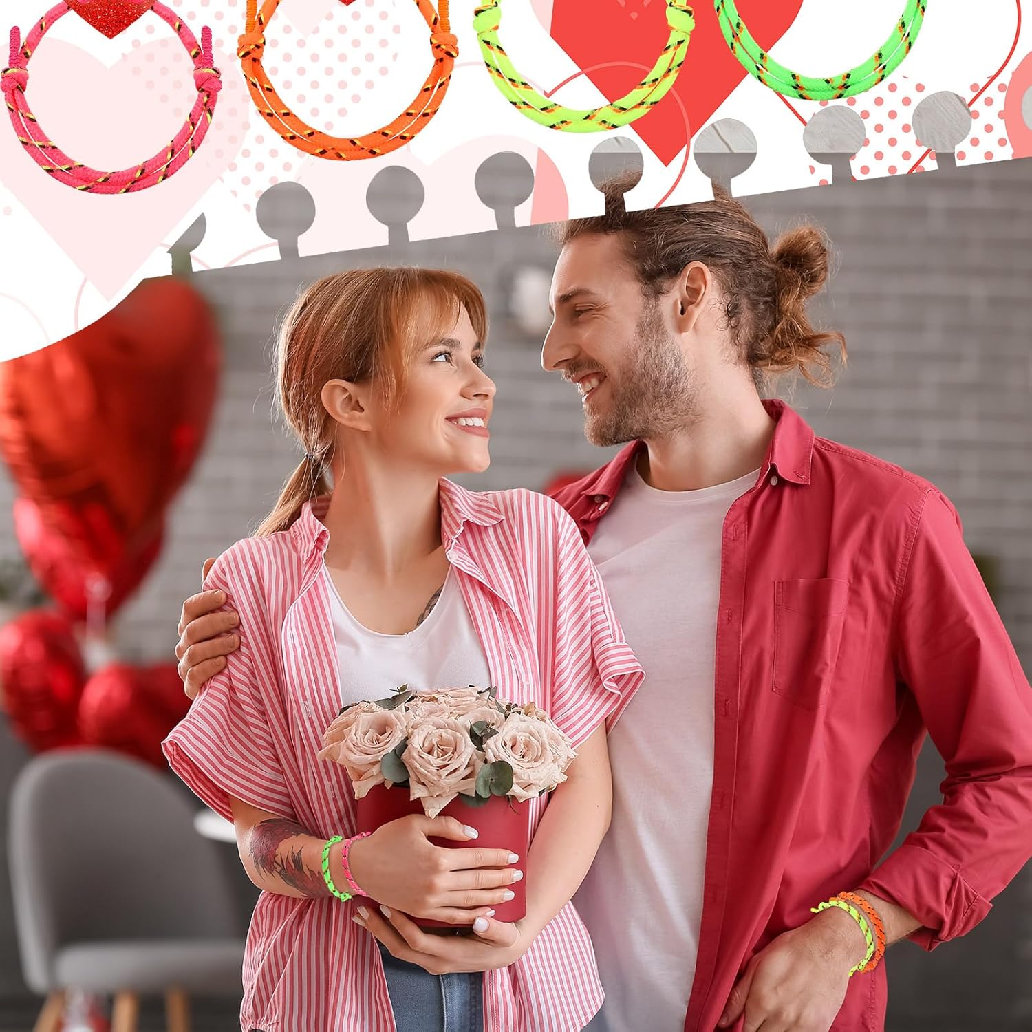 Batiyeer 48 Set / 96 Pcs Valentine Friendship Bracelets and Card Set Valentines from Teacher to Student Gift, Our Class Will Knot Be the Same Without You for Students School Classroom Party Favors - Image 6