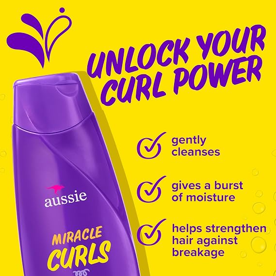 Aussie Shampoo Miracle Curls, 12.1 Ounce