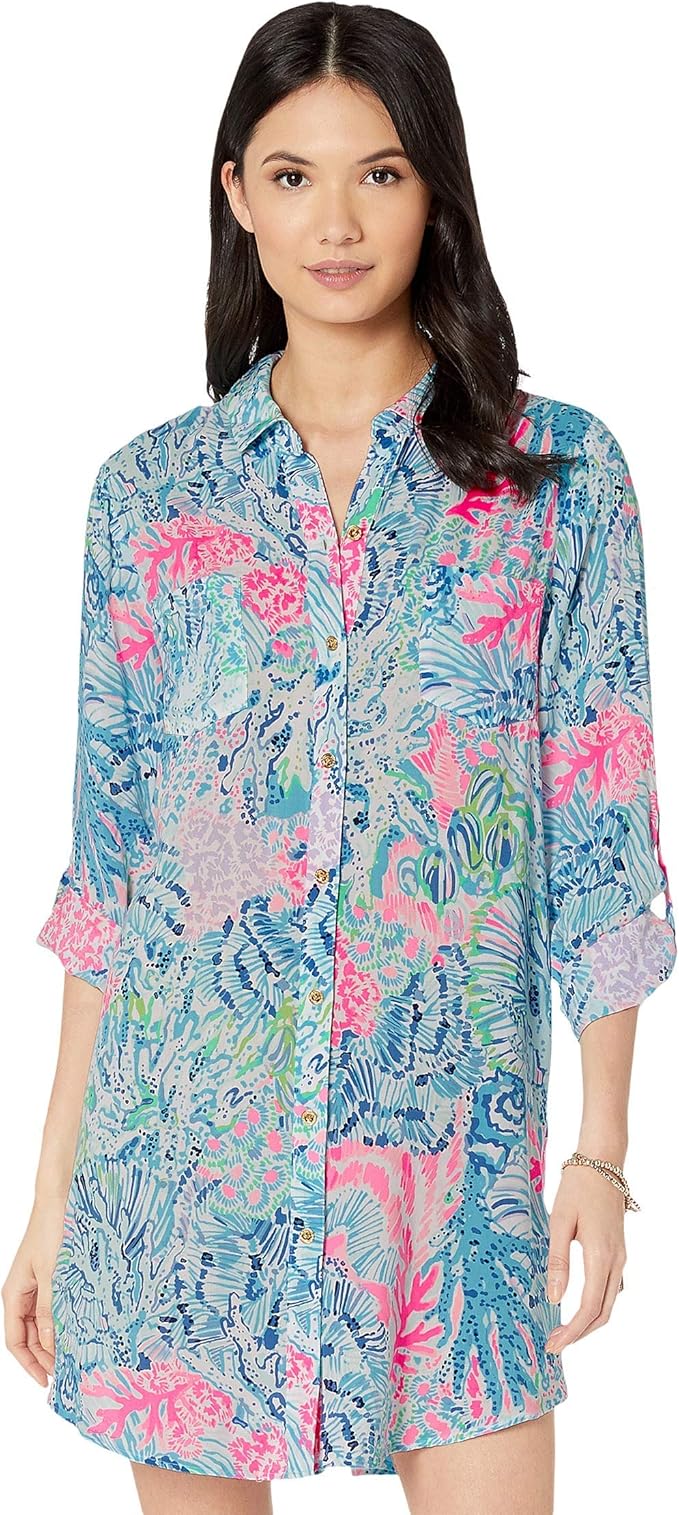 Lilly Pulitzer Womens Natalie Coverup Amazon.ca Clothing, Shoes & Accessories