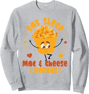 Mac And Cheese Eat Sleep Mac & Cheese Repeat Sweatshirt