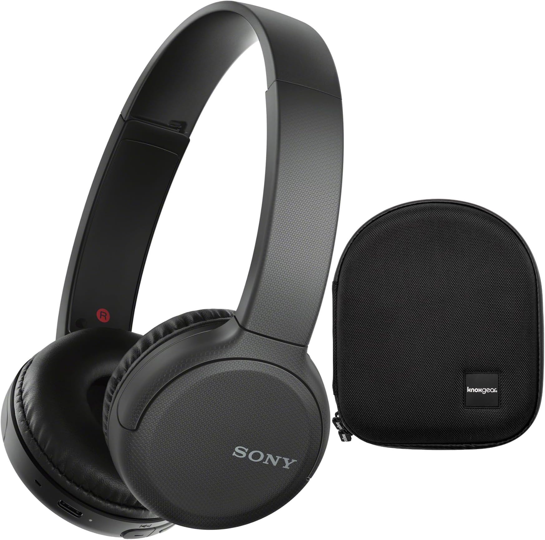 Sony - WH-CH510 Wireless ON-Ear Headphones with Hardshell CASE Bundle - Black