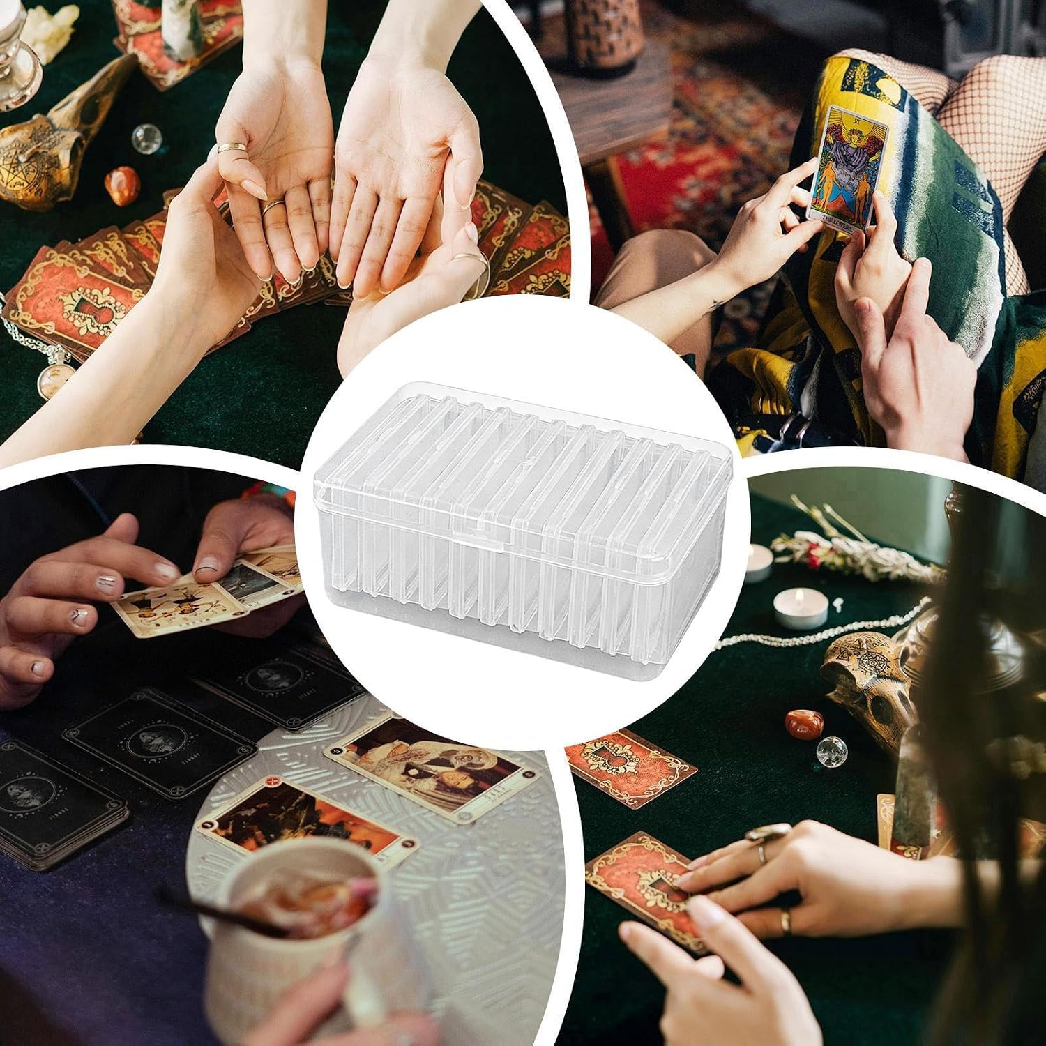 Playing Card Storage Box Transparent Deck Container image 4