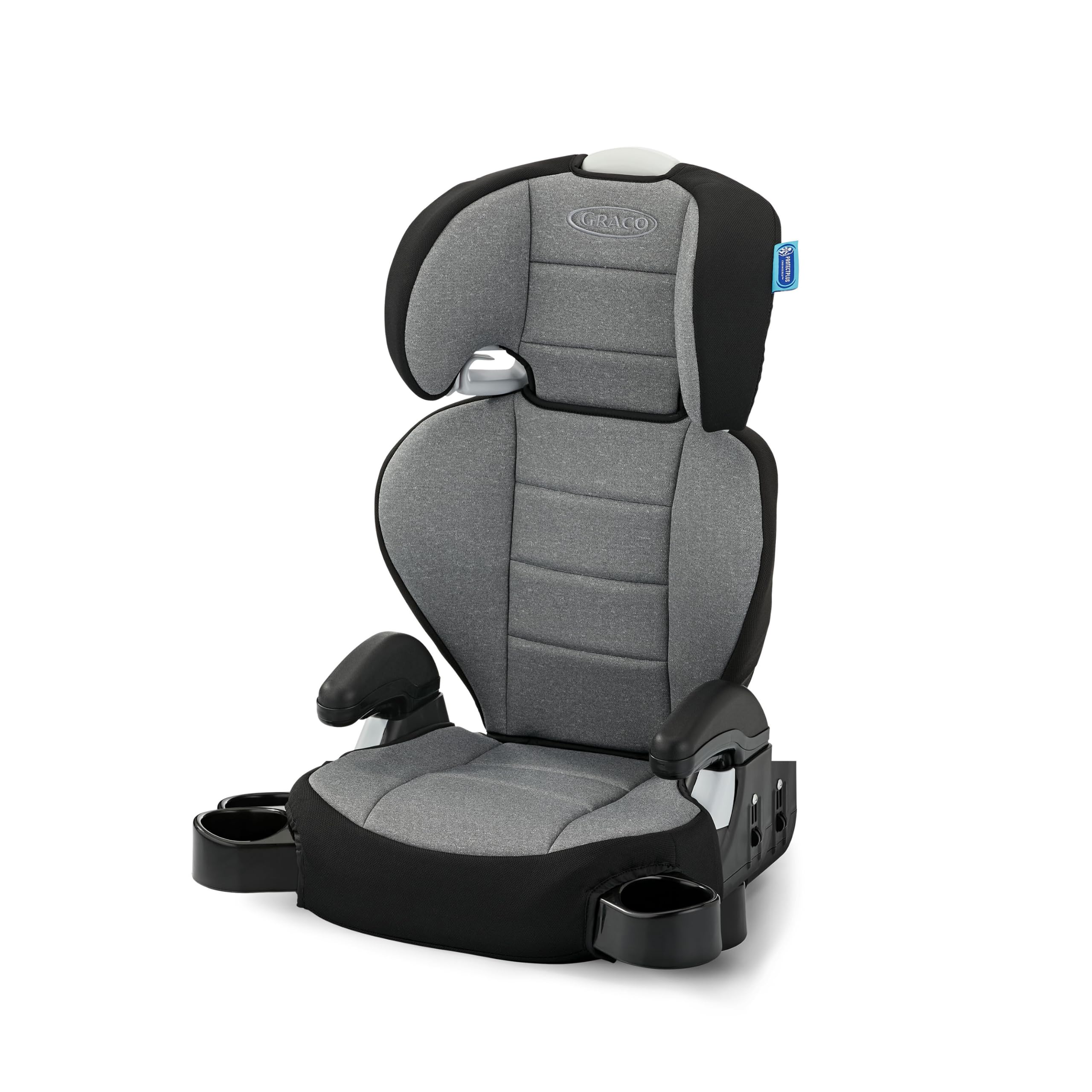 Graco TurboBooster 2.0 Highback & Backless Booster Car Seat, Declan | Ages 4-10, 40-100lb, Up to 57in, Height-Adjustable Headrest, ProtectPlus Engineered, Space-Saving Hideaway Cup Holders