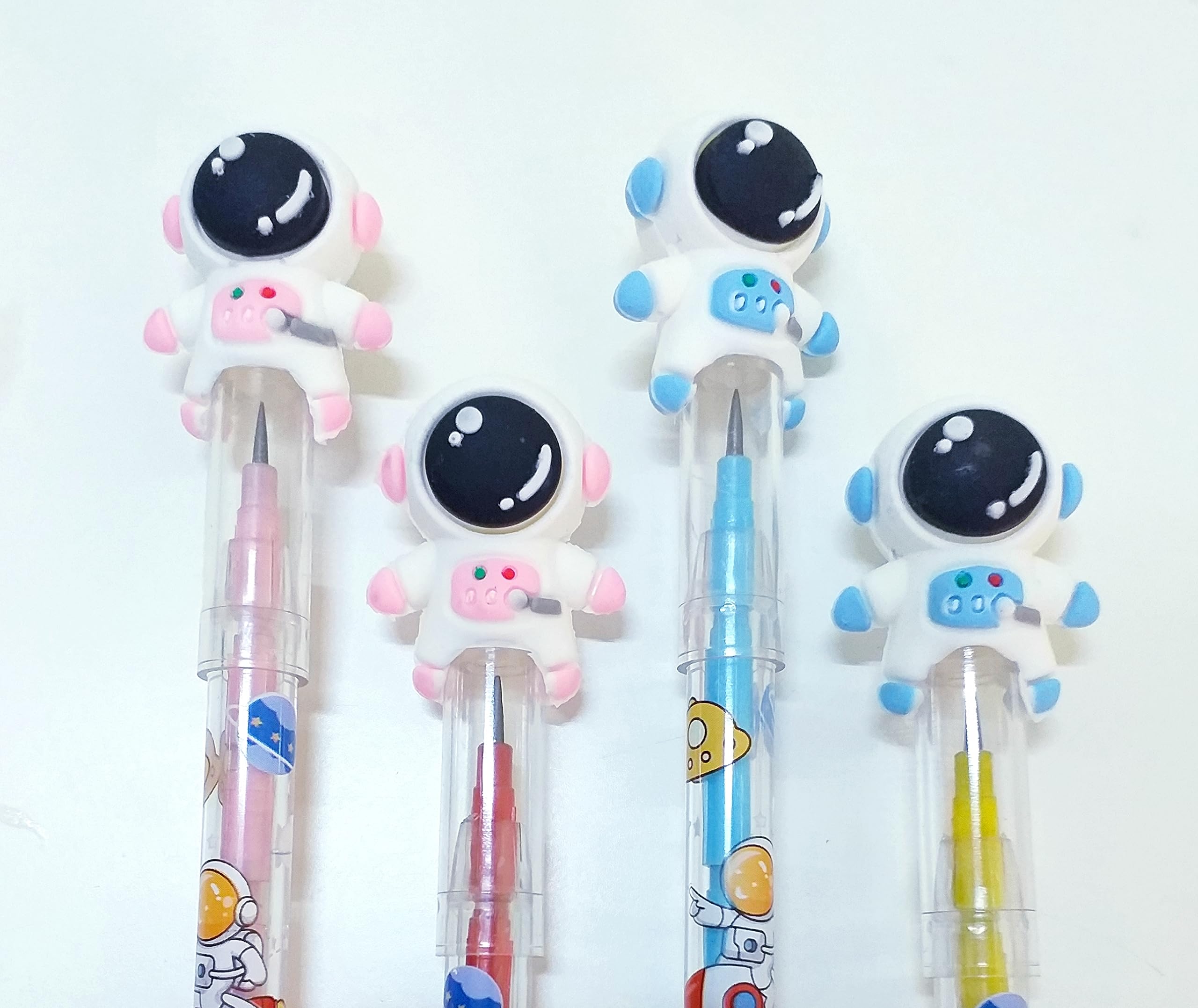 FAM 20pcs Space Theme Lead Pencils for Kids - Non-Sharpening, Stackable Pencils in Bulk