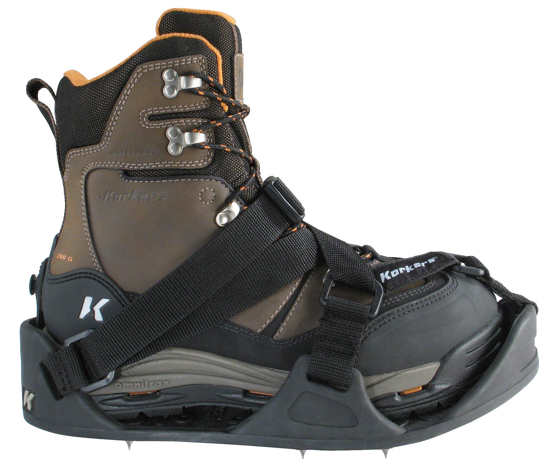 Korkers Chaussures pour Homme Extreme Ice Cleat-m, Homme, Noir, Large/10-11.5 D US
