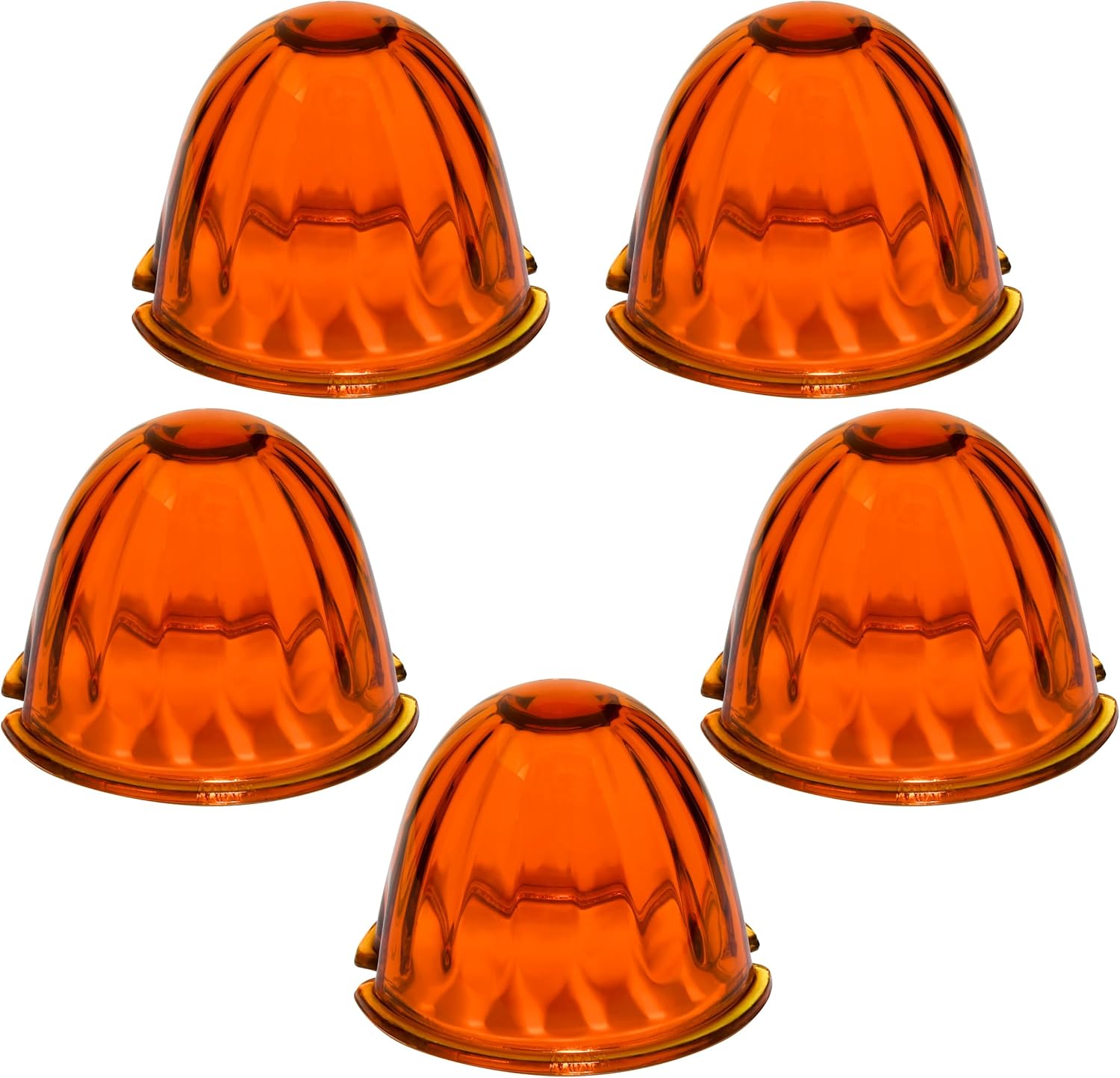 GG Grand General A92400 3.5" Dark Amber Watermelon Plus Glass Lens, Set of 5