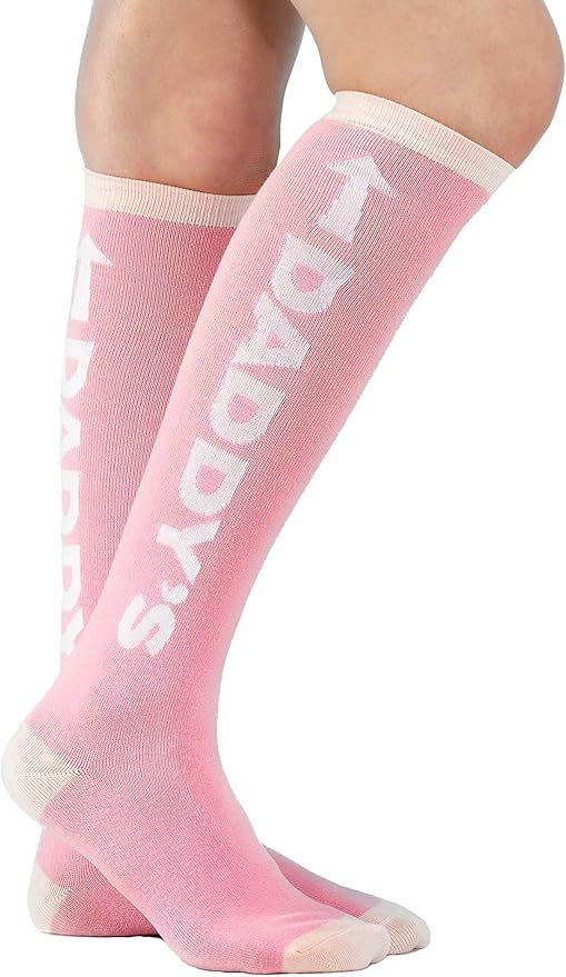 Littletude ABDL Knee High Socks, Daddy, Stretchy Fun Sock