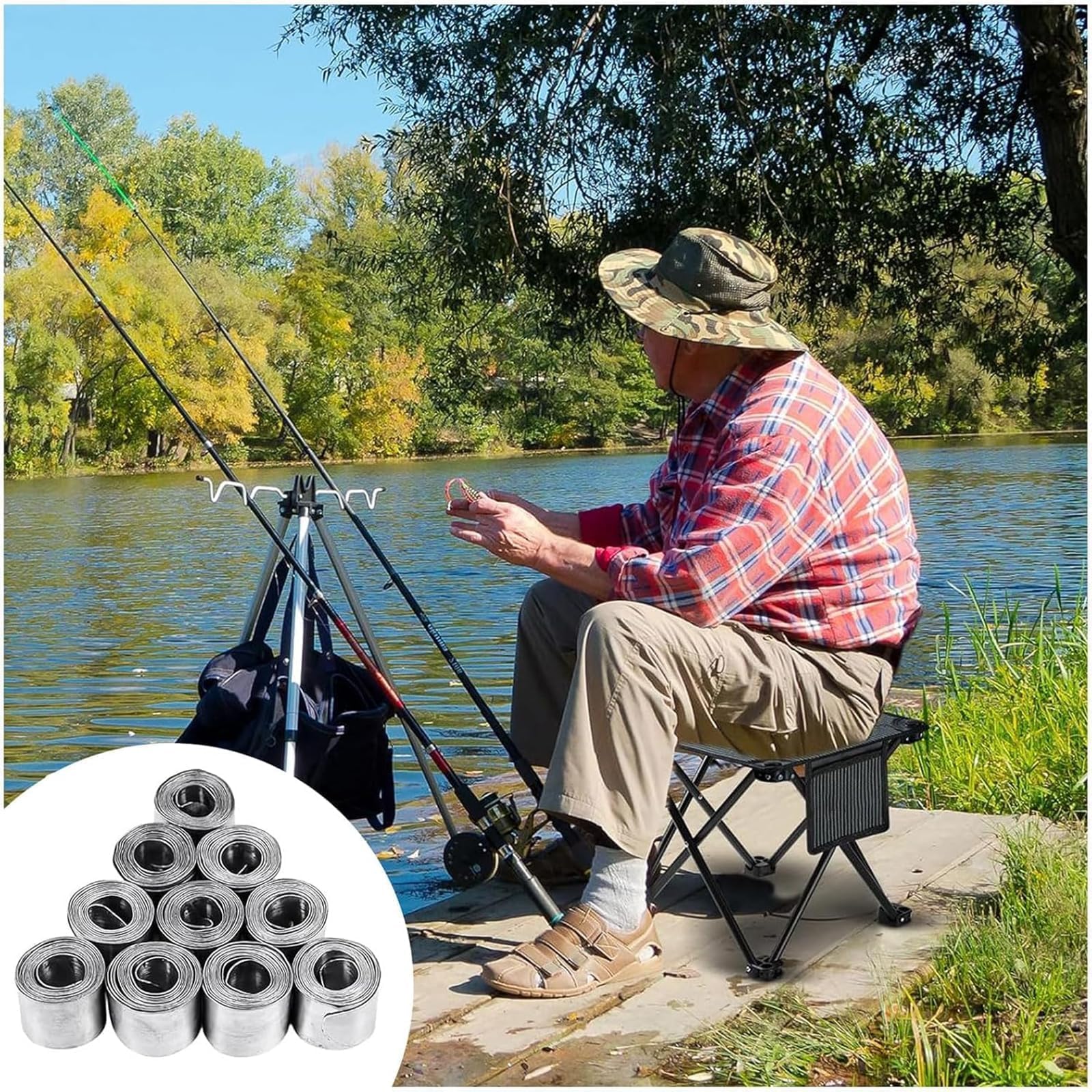 Set de Pêche 20 Pièces pour Carpe Eau Salée et Douce