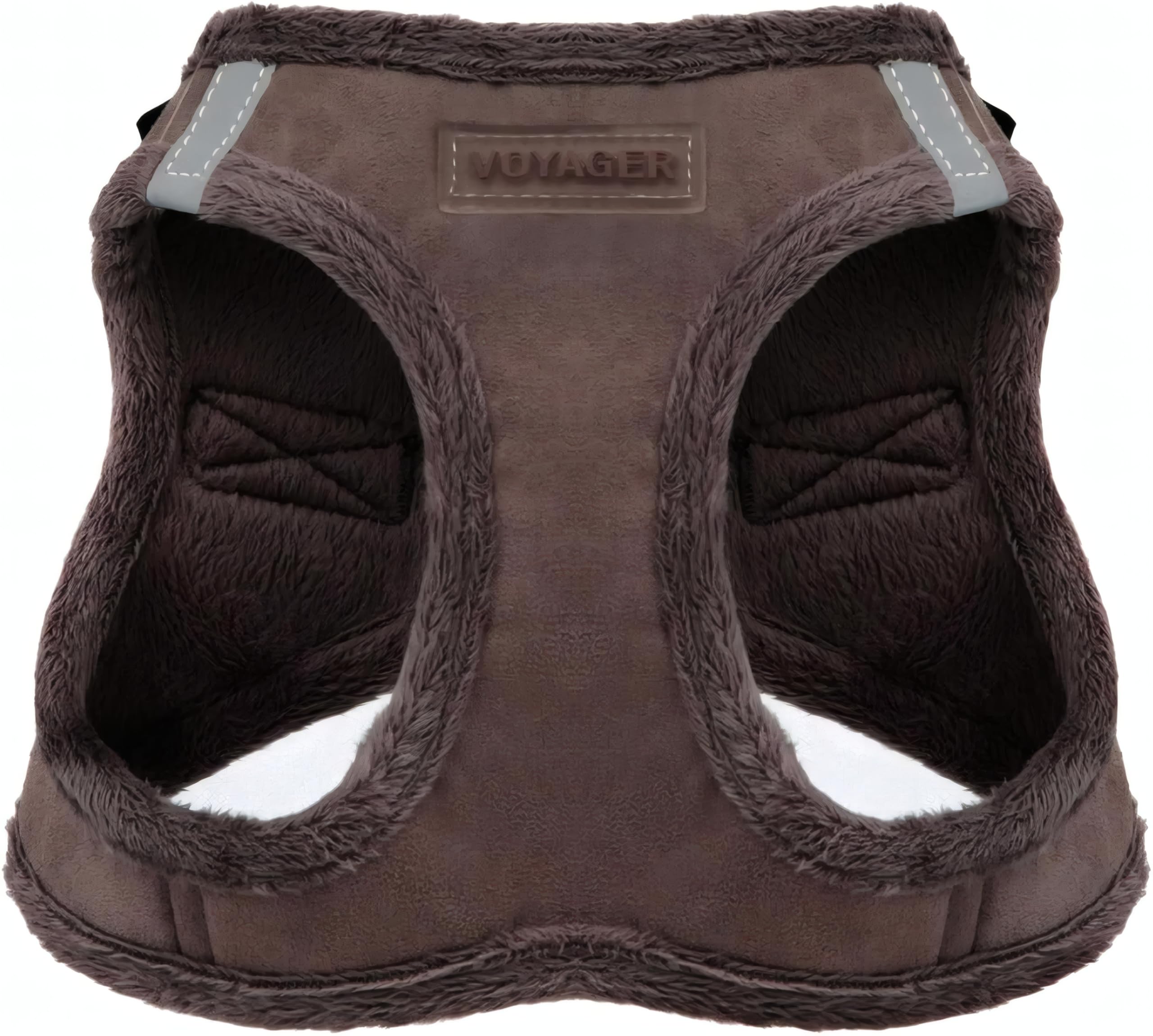 Voyager Step-In Plüsch-Hundegeschirr, XL – Schokoladen, Best Pet Supplies – Brustumfang 52–58 cm