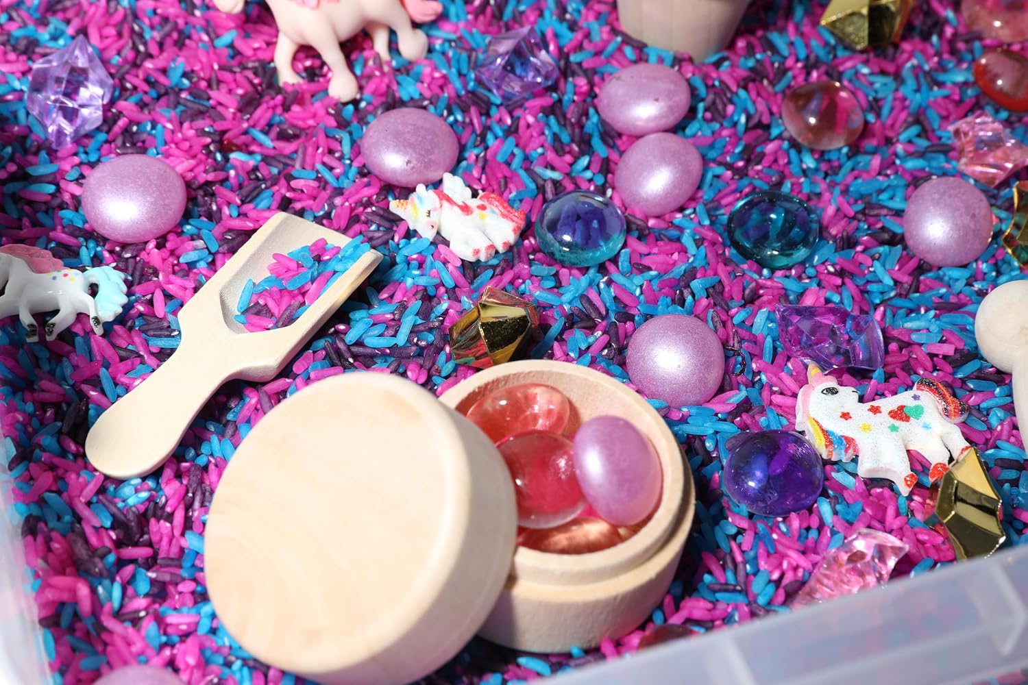 Unicorn Sensory Bin Kit for Kids image 4