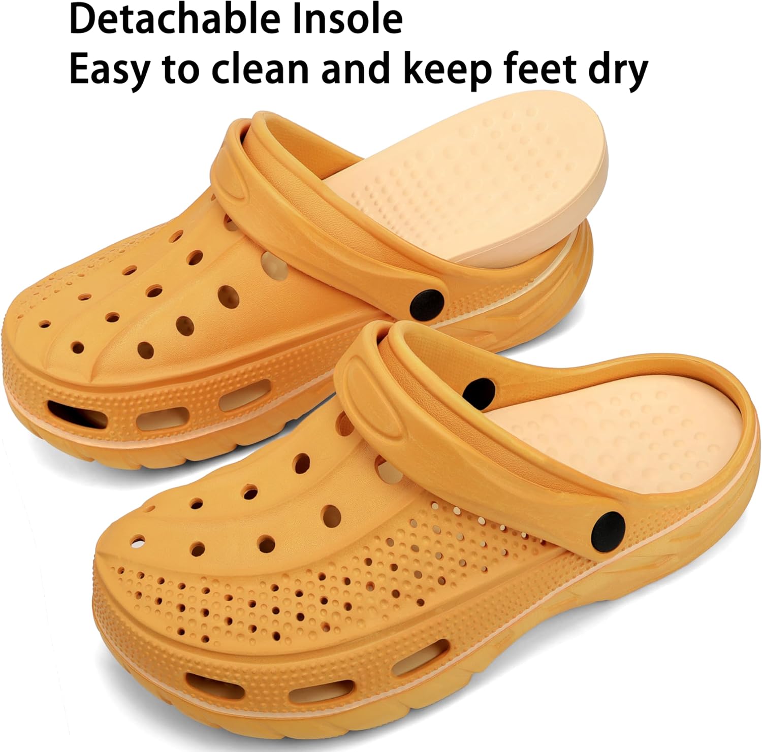 Women Men Orthopedic Clogs Arch Support Garden Shoes Sandals Slippers with Plantar Fasciitis Insoles - Image 5