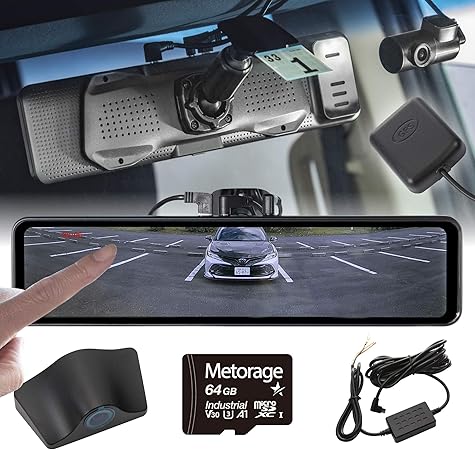 Amazon G Factory 国内メーカー ドライブレコーダー ミラー型 インナーミラー スマートルームミラー 前後 2カメラ フロントカメラ別体 広角 交通事故 記録 あおり防止 接触事故 ドラレコ ノイズ対策済 衝撃録画 駐車監視対応 フルhd Sh2 Gps 常時駐車監視ケーブル