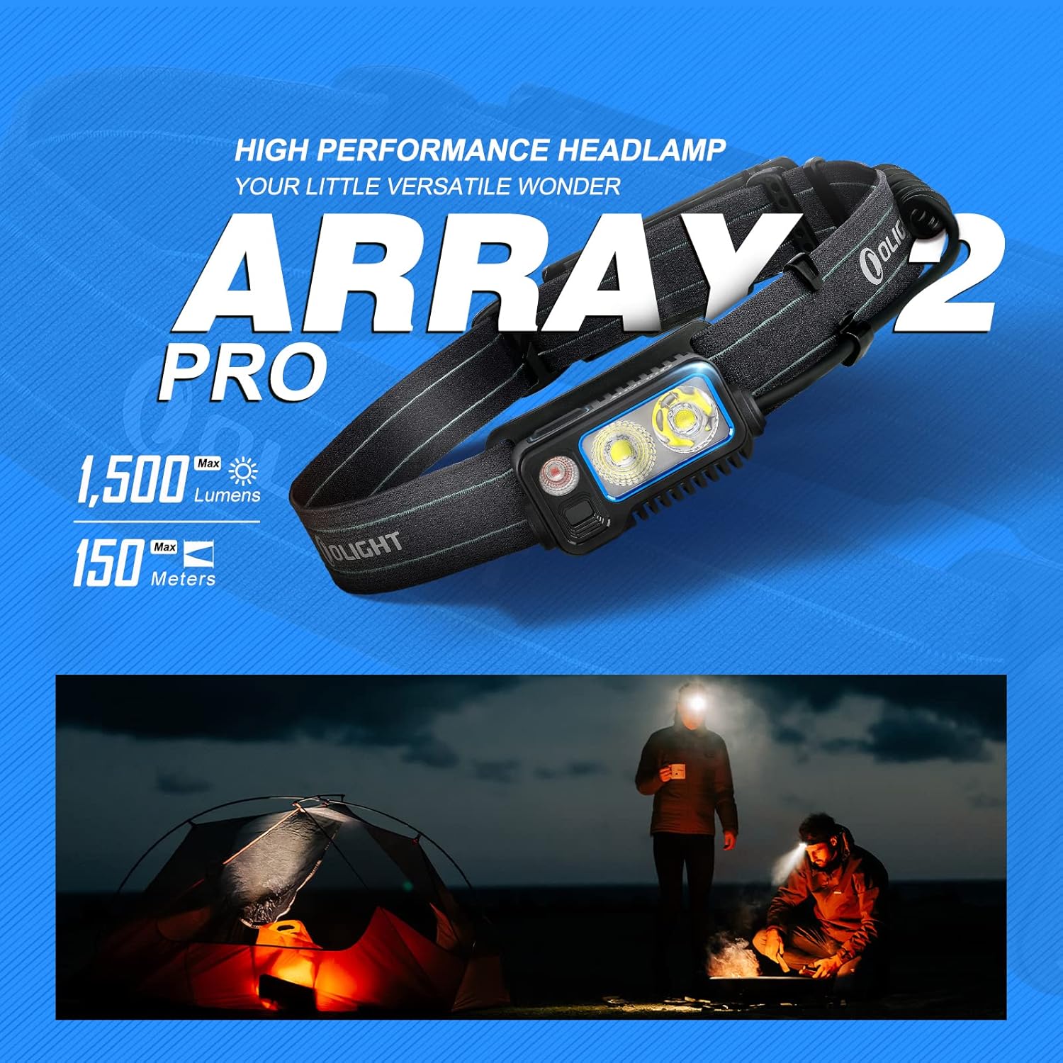 Buy OLIGHT Array 2 Pro 1500 Lumens Headlamp with Red Light Option