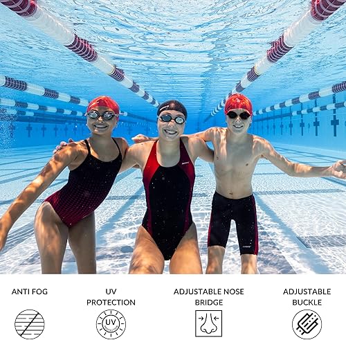 Miniatura 3 de Sporti Gafas de natación unisex para niños, gafas de natación para niños, seguridad para piscina, playa, protección UV antiniebla, varios diseños