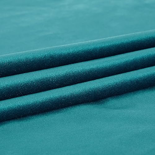 Vista 50 de PRIMROSE Juego de 2 paneles opacos de cortinas de terciopelo con trabillas traseras, 72 pulgadas largo, para la sala o dormitorio, decoran ventana