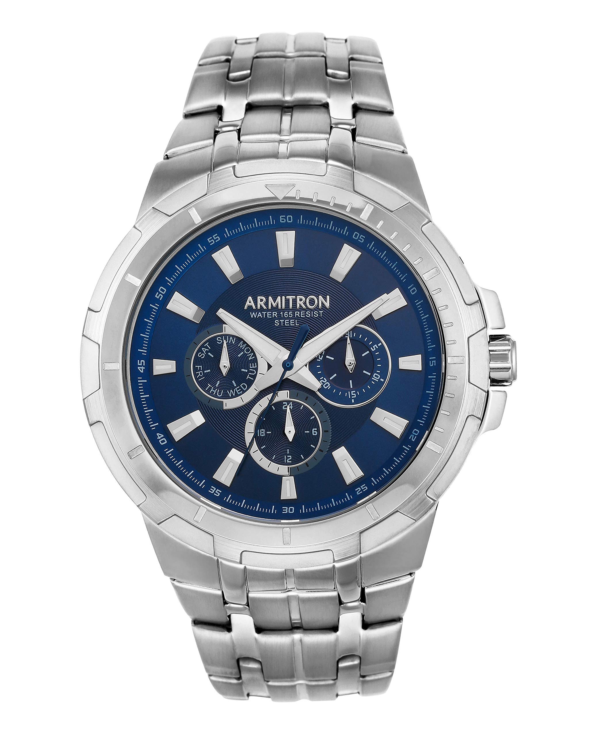 ARMITRON WILSONVILLE 54- Gents Watch 20/5144NVSV- Dress to impress with our stainless steel watch. (B0866QQW8Q) Amazon Price History, Amazon Price Tracker