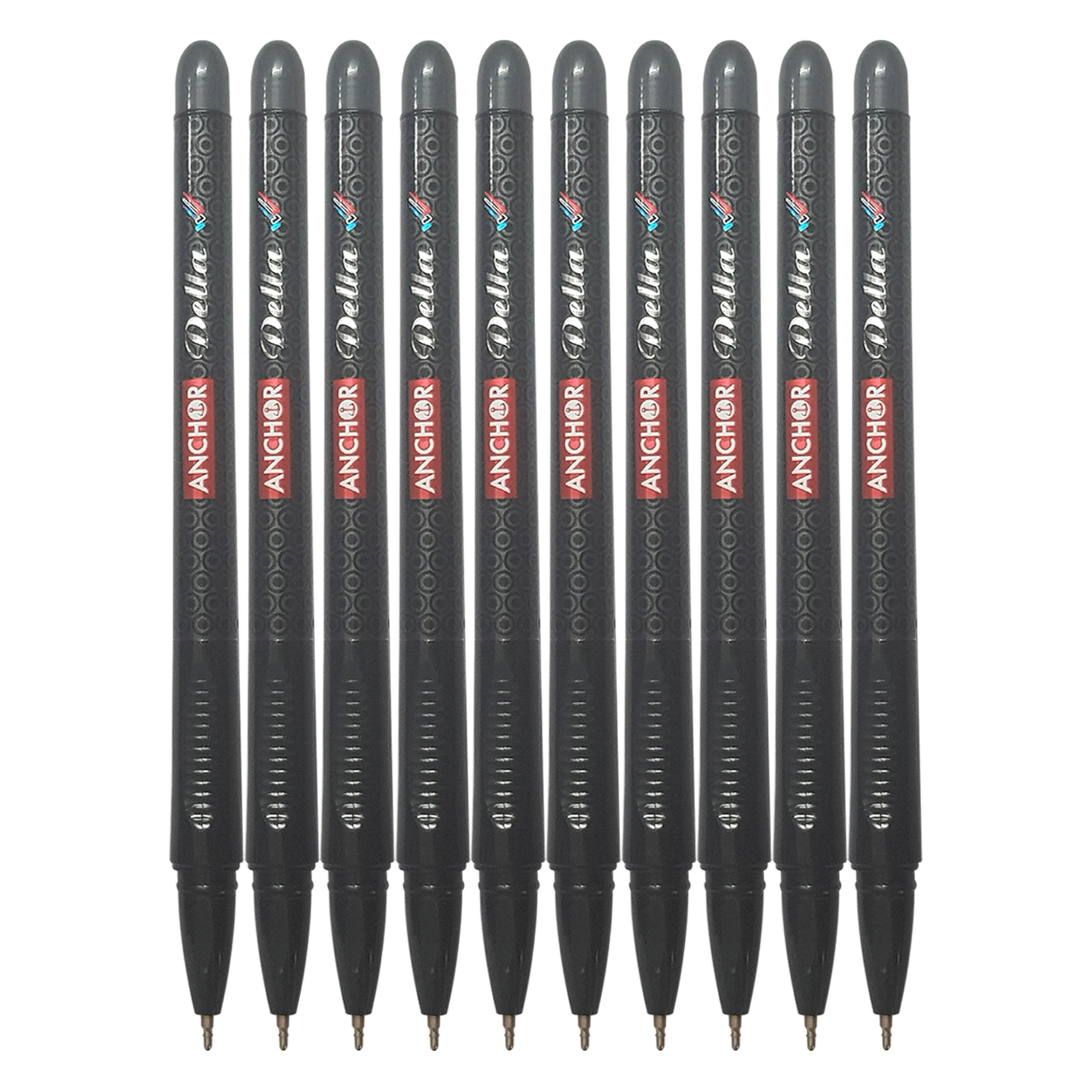 BLACK Ballpoint Pens, 0.7mm Fine Point, Pack of 10, DELLStick Ball Pens, Multipack - Image 3