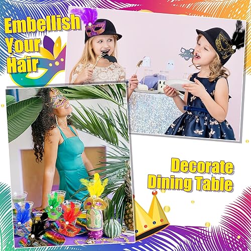 Miniatura 3 de 24 mini máscaras para mascarada mini máscara pequeña para mascarada decoración de fiesta de Mardi Gras