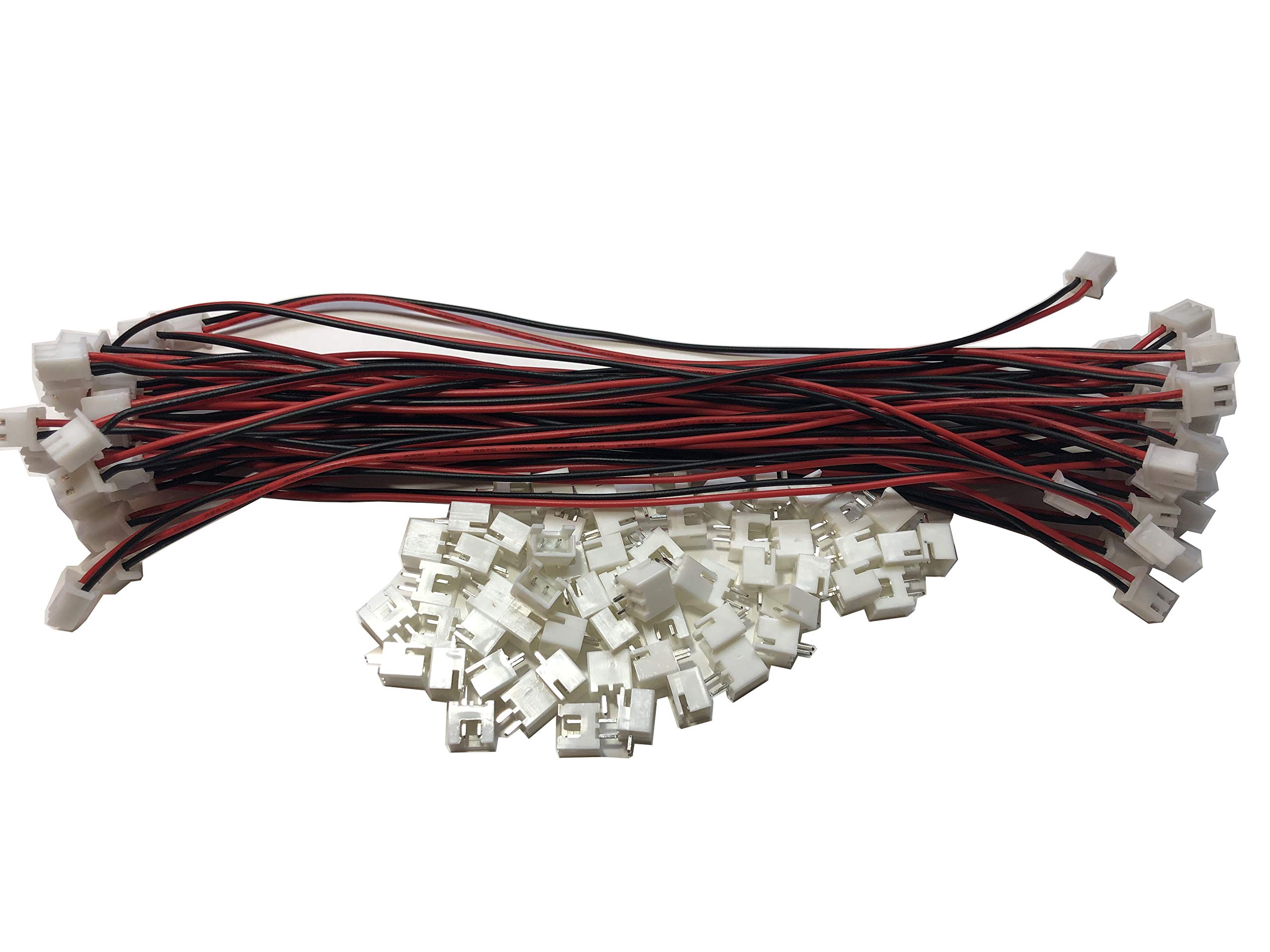 LATTECH 30 Sets JST PH 2.0mm 2-Pin Female Connectors With 8" Wires - 26AWG Cable For DIY Electronics - View #4