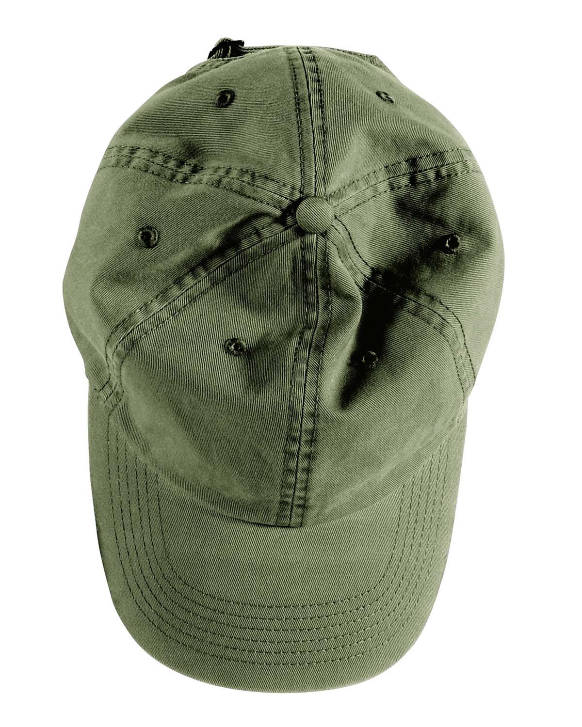 Authentic PigmentDirect-Dyed Cotton Twill Cap, Olive, One Size