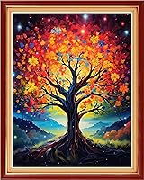 Vista 34 de Dimensean Kits de punto de cruz estampados, gama completa de patrones de bordado, kits de iniciación para principiantes y adultos, kits de punto