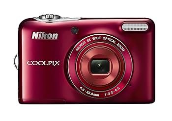 Amazon | Nikon デジタルカメラ COOLPIX L32 レッド 光学5倍