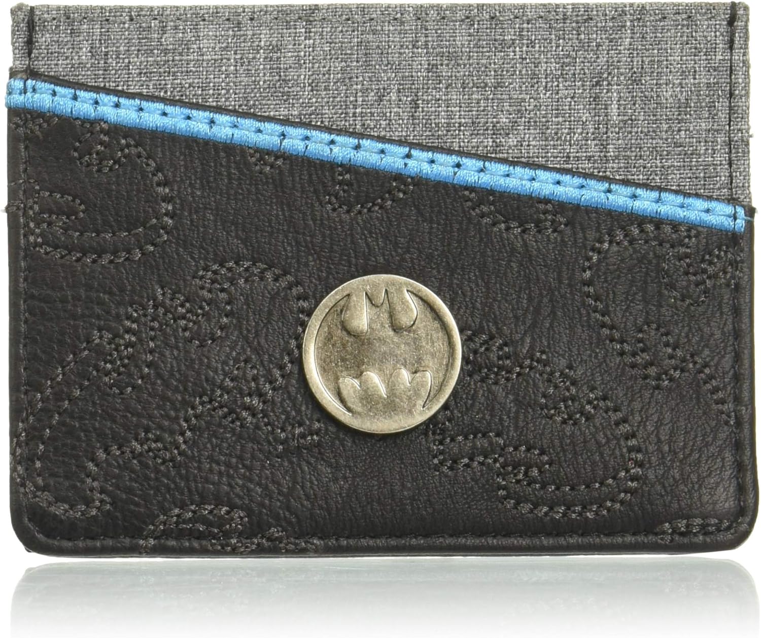 Loungefly x DC Comics Batman Embroidered Batwing Tech Wallet (Black Multi, One Size)