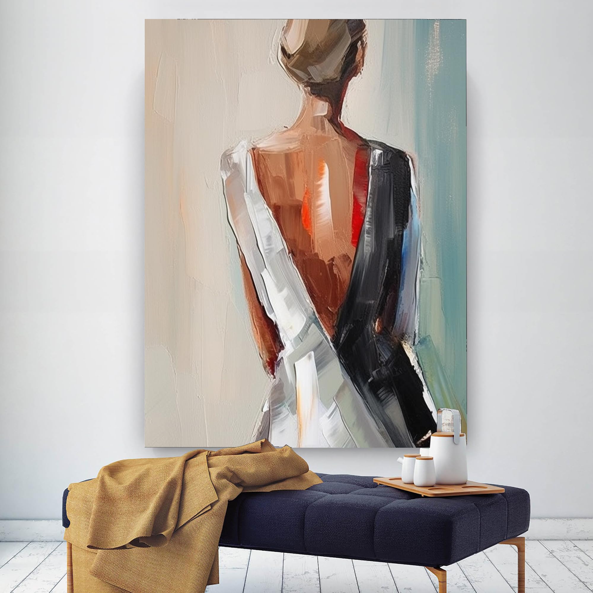 Amazon.com: Yahedoba Abstract sexy back abstract female oil