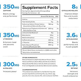LEGION Pulse Pre Workout - All Natural Nitric Oxide Preworkout Drink to Boost Energy, Creatine Free, Naturally Sweetened, Beta Alanine, Citrulline, Alpha GPC (Rainbow Sherbet)