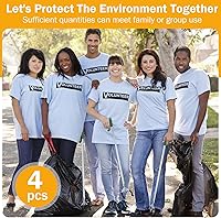 Vista 5 de Tatuo 4 piezas de herramienta de agarre de 39 pulgadas con mandíbula giratoria, herramienta de recogida de agarrador de alcance, herramienta