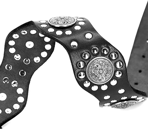 Miniatura 3 de PET ARTIST Collar de perro de cuero genuino, diseño único y cuero resistente, collar de perro resistente, apto para perros Rottweiler Pitbull