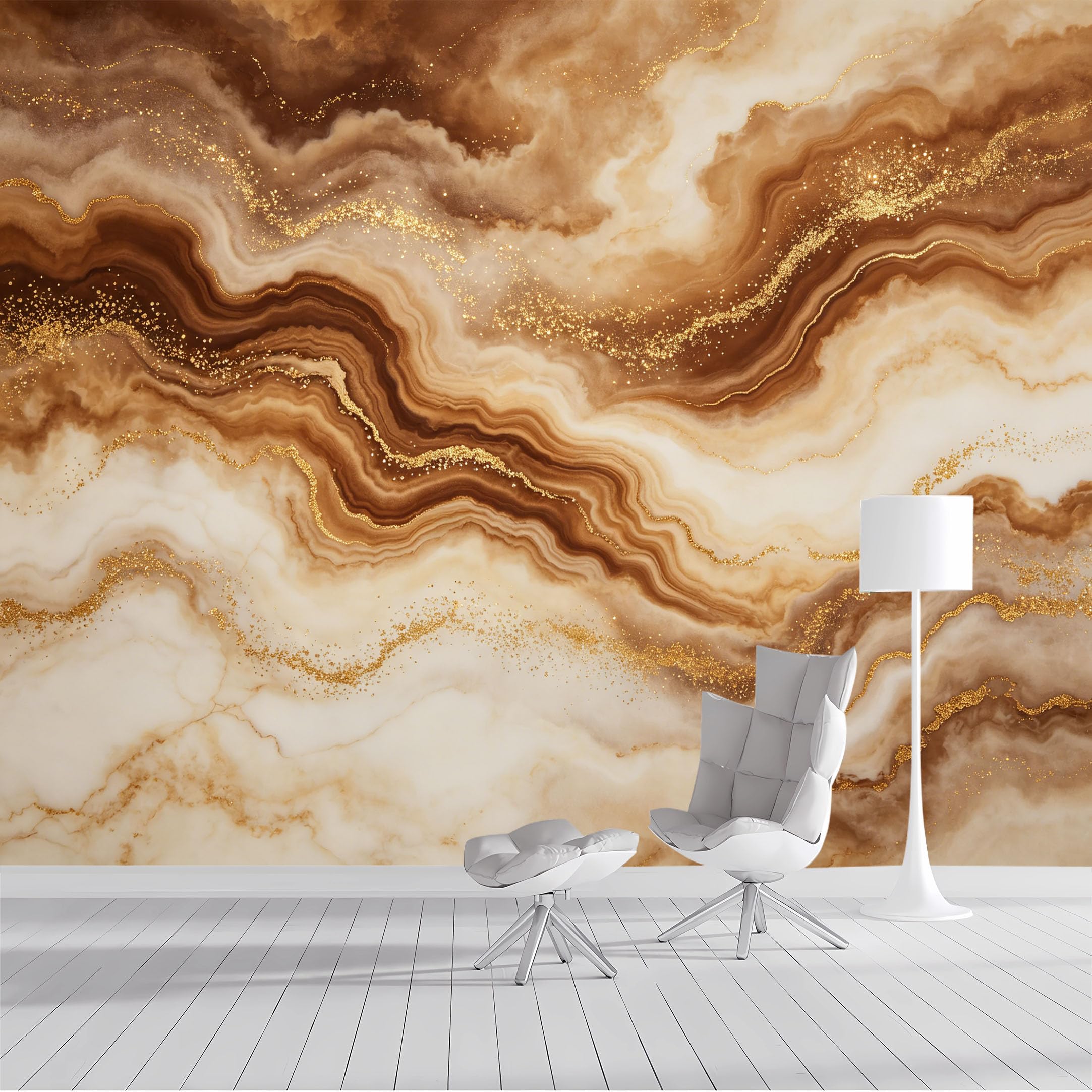 Custom Size Wall Mural Agate Stone Gold Veins Textured Abstract Watercolor Modern Light Luxury SelfAdhesive Wall Fabric Removable Peel and Stick Wallpaper for Living Room Bedroom Bathroom