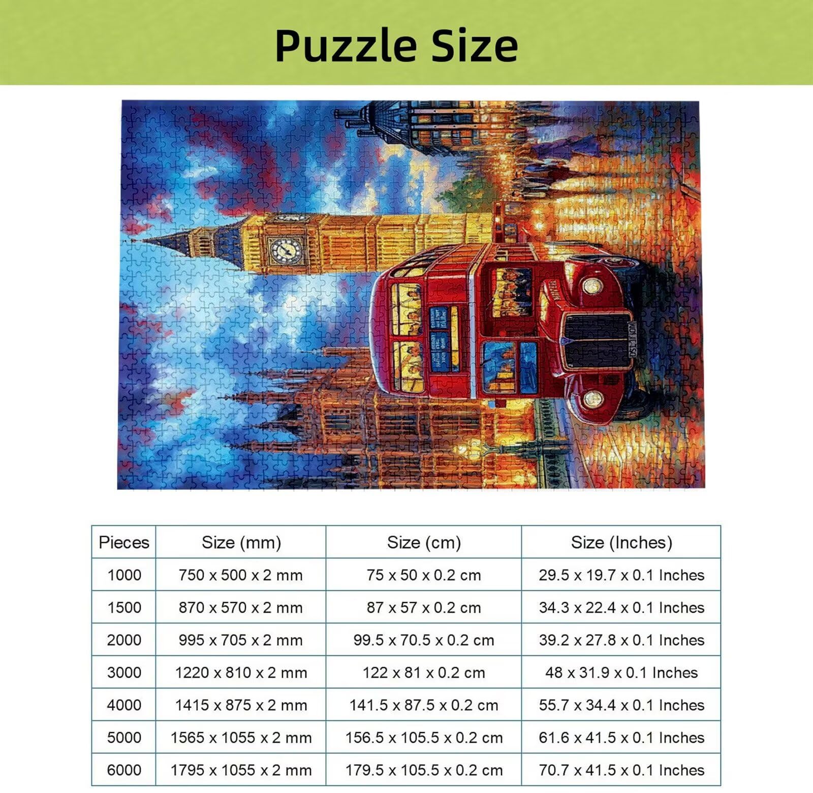 Układanka 3000 sztuk drogi, puzzle autobusowe 3000 sztuk dla dorosłych i nastolatków, drewniane puzzle z wykwintnym opakowaniem, rodzinne gry edukacyjne, prezenty świąteczne do domu H-6941