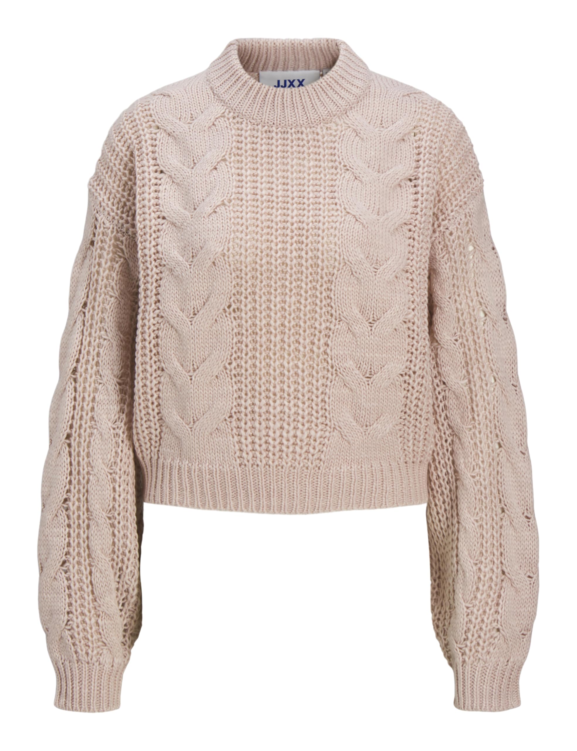Jack & Jones Jxkelly Chunky Cable Crew Neck Knit, Violet Ice, XS
