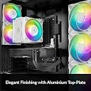 ARCTIC Freezer 36 A-RGB -(White) Tower CPU Cooler with Push-Pull, Two Pressure-optimised 120 mm P Fans and ARGB Lighting, Fluid Dynamic Bearing, 200–2000 RPM, 4 Heatpipes, incl. MX-6 Thermal Compound gallery image