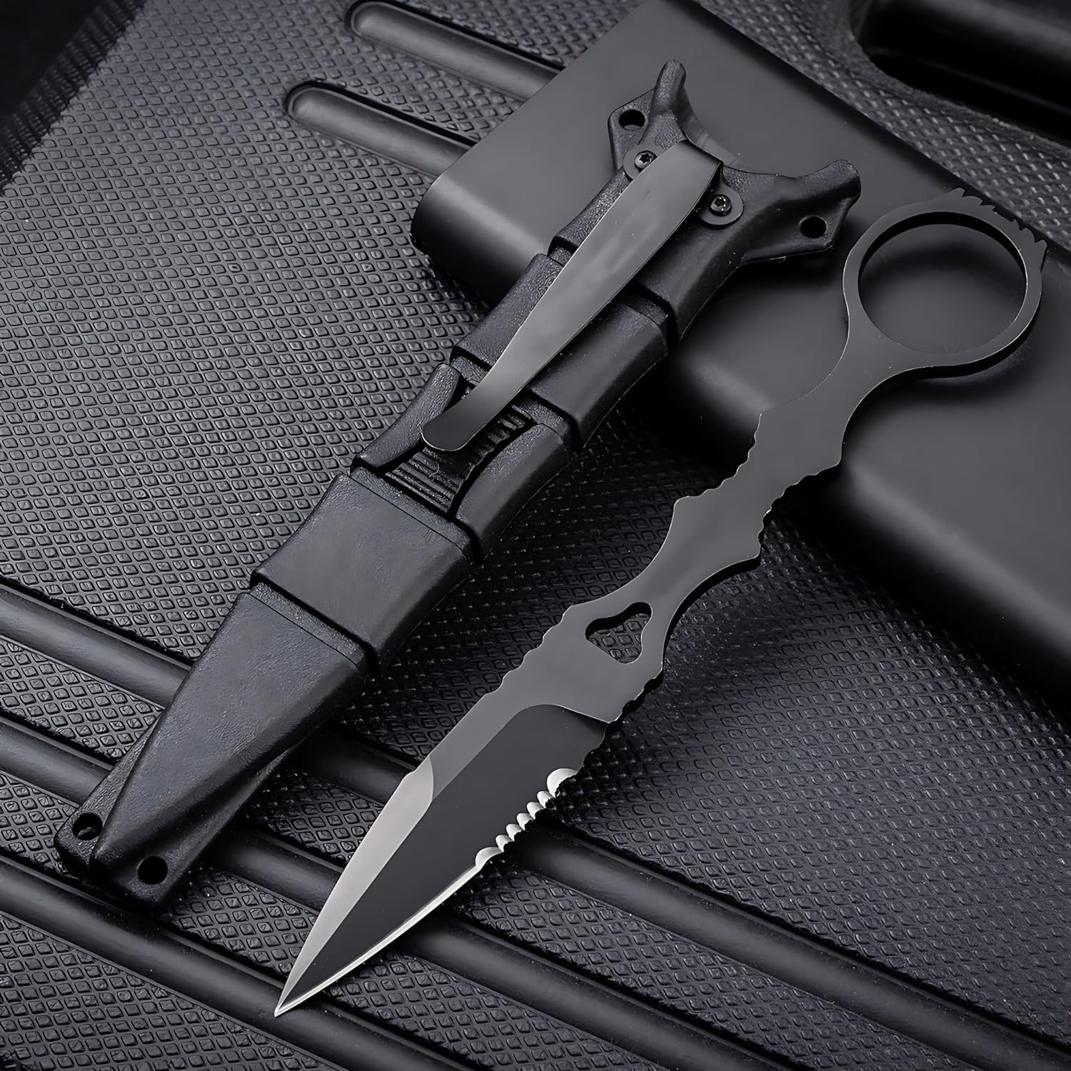 Outdoor Messer Mit Festklinge – 8Cr13Mov-Stahl, G10 Griff, Kydex-Scheide, 20,7 Cm Gesamtlänge