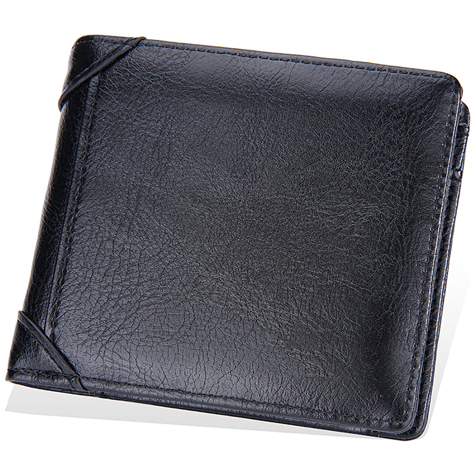 Portafoglio in pelle da uomo con scomparti protetti for documenti...,Portafogli(Black)