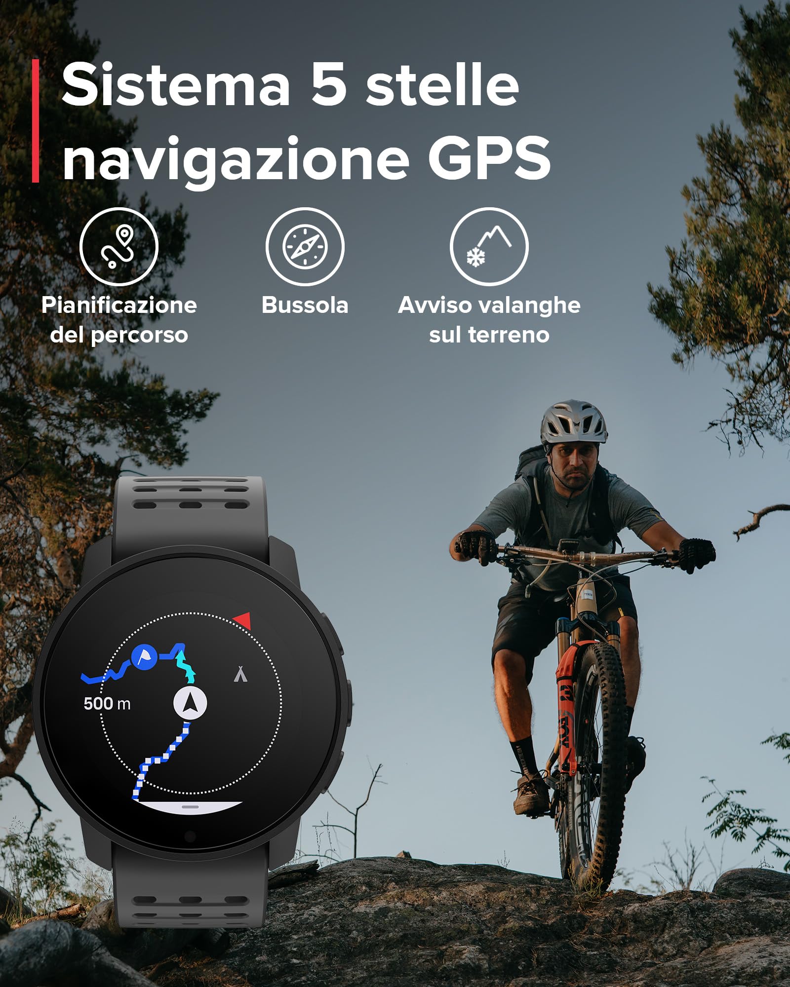 SUUNTO 9 Peak Pro Orologio Sportivo Uomo e Donna, Smartwatch Impermeabile GPS Activity Tracker, Monitoraggio Salute 24/7, 95+Sport, Cardiofrequenzimetro, Altimetro, Barometro, Autonomia 21 Giorni