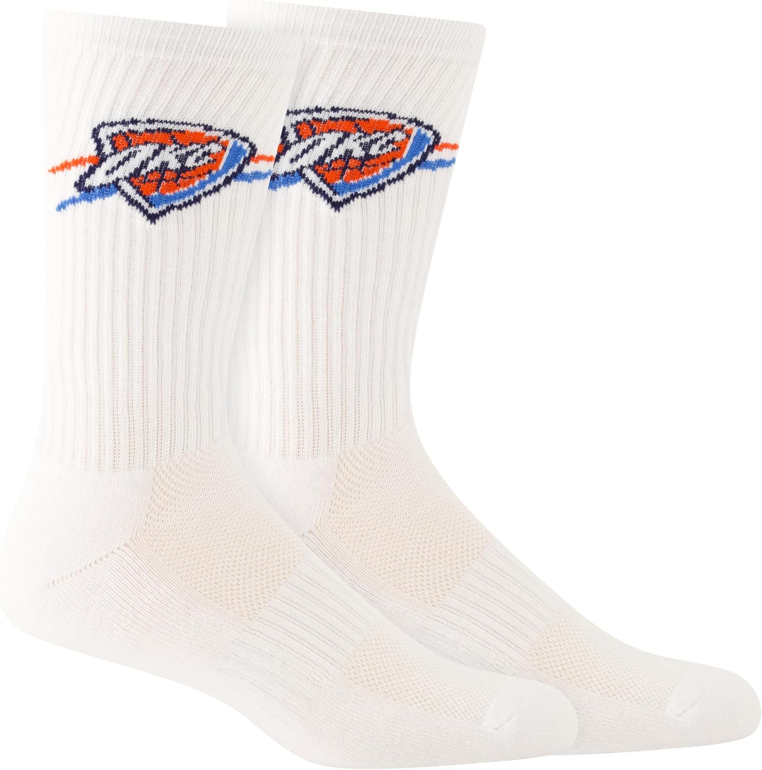 Ultra Game Men's NBA Official Athletic Cushioned Core Logo Team Crew Socks-3 Pack - Image 2