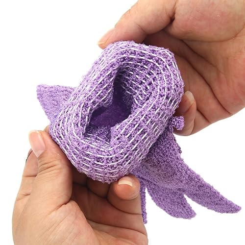Miniatura 8 de Guantes exfoliantes de esponja de baño, guantes de lavado corporal, esponja de masaje de piel, toalla de limpieza profunda, cepillo de piel muerta,