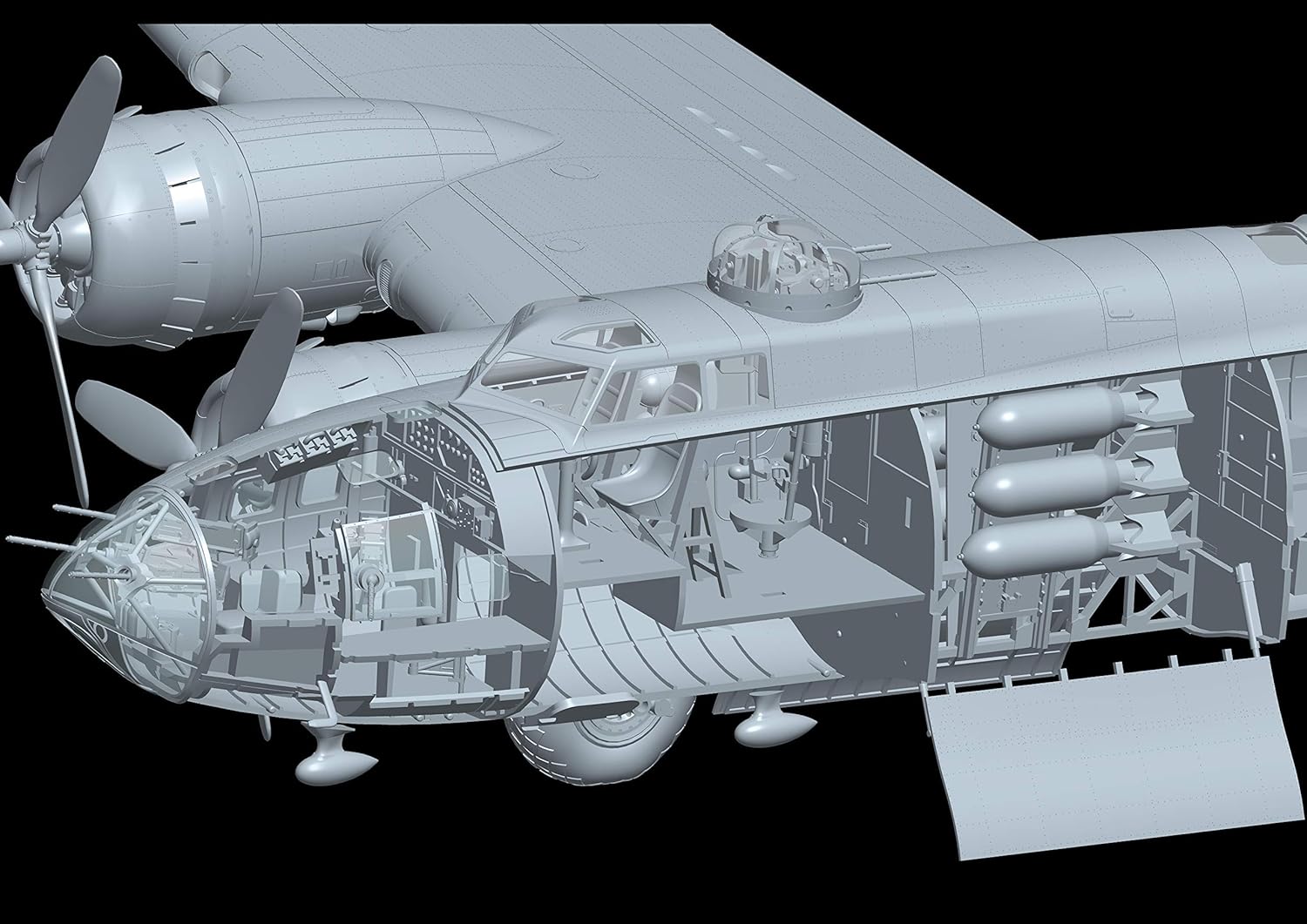 HK Model 1/48 US Army B-17F Memphis Bell Plastic Model 01F002