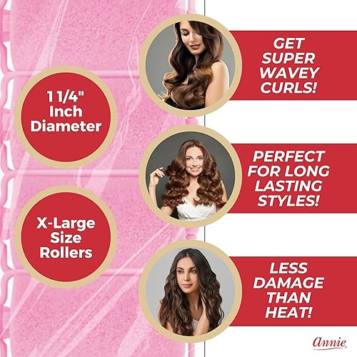 Miniatura 3 de Annie Tamaño del rodillo de espuma 1 14" x 2 14" 8ct -1054